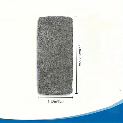 4 Pack Gray Reusable Microfiber Mop Replacement Pads, High Dirt And Water Absorption, Wet And And Dry Use, Easy To Clean