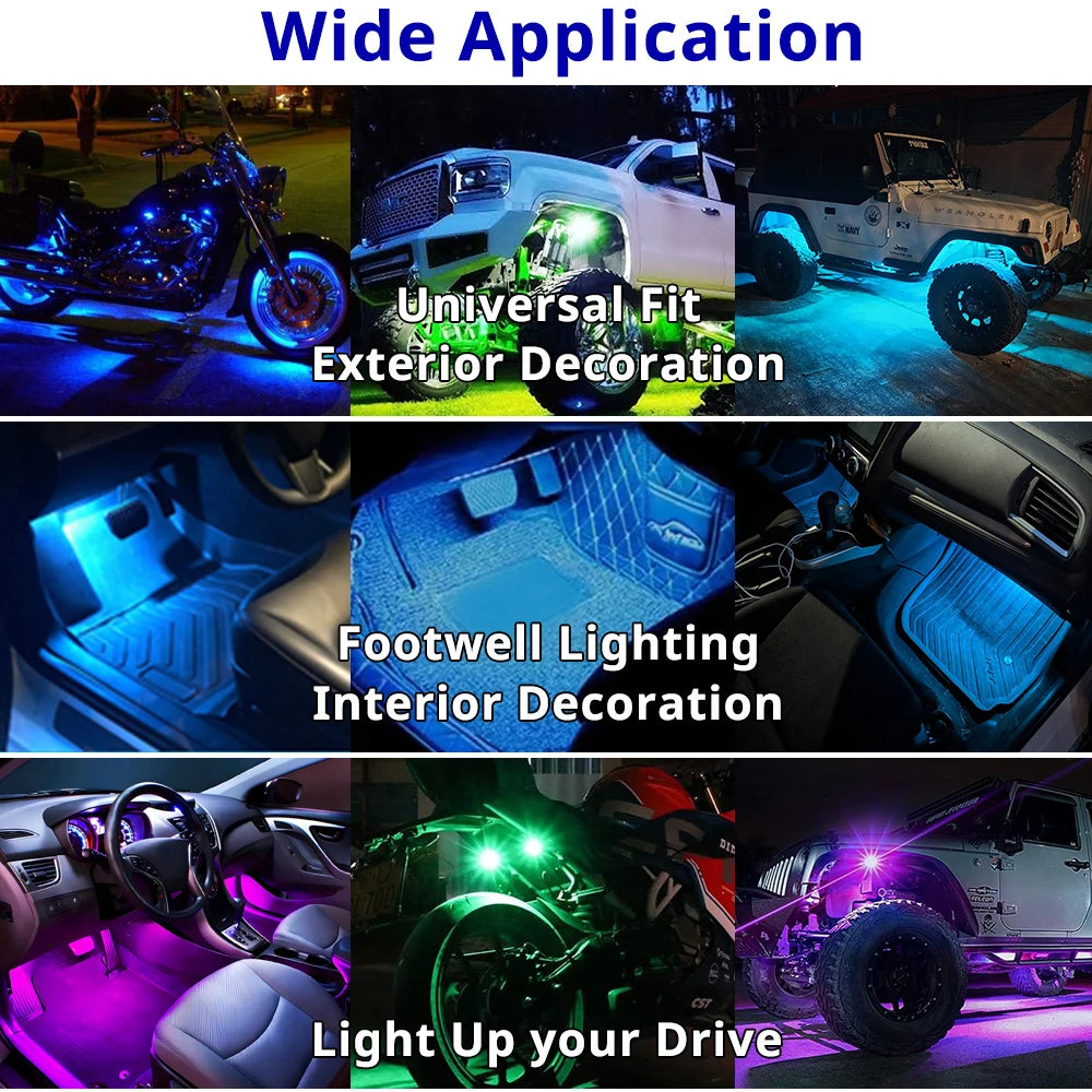 RGB Car Underglow LED Light Kit