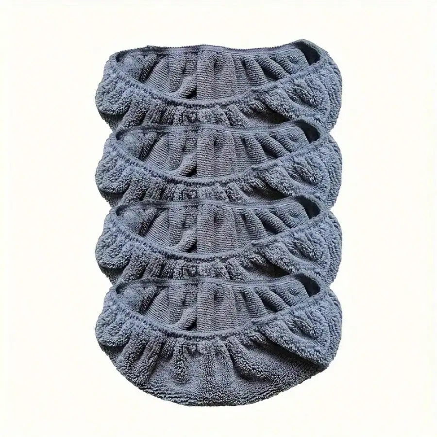 4 Pack Gray Reusable Microfiber Mop Replacement Pads, High Dirt And Water Absorption, Wet And And Dry Use, Easy To Clean