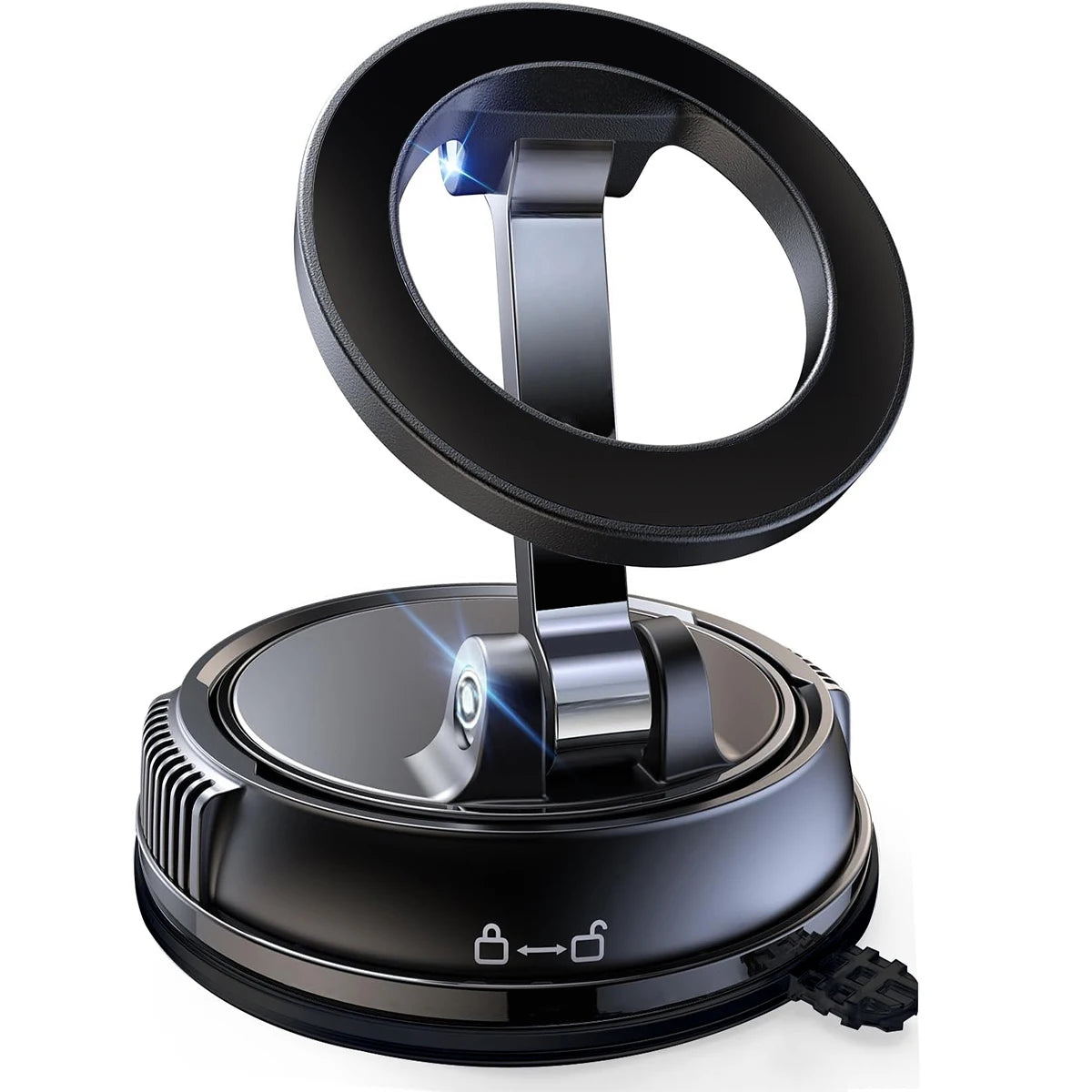 MagSafe Vacuum Magnetic Car Mount – Foldable 360° Adjustable Phone Holder