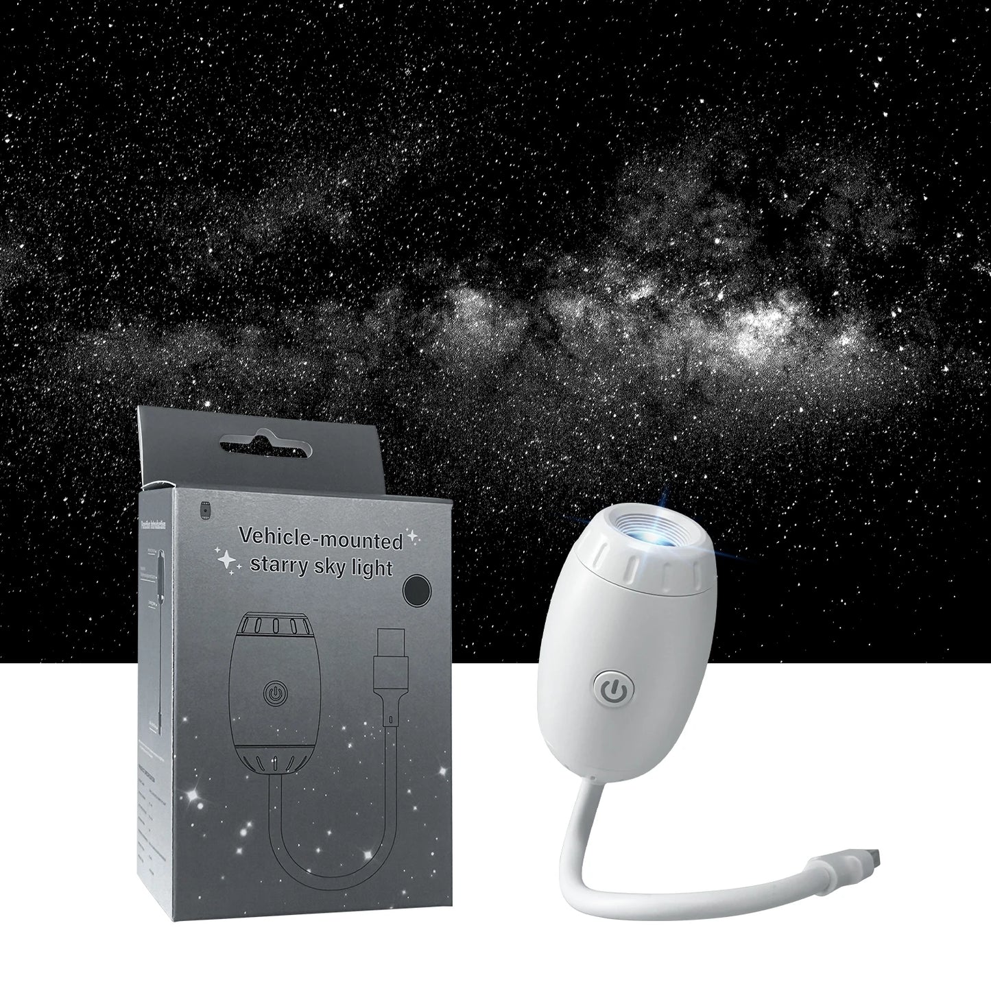 USB Galaxy Star Projector Light for Car