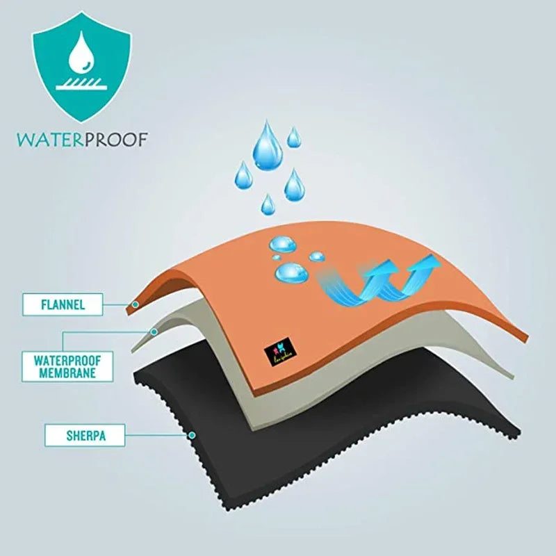 Luxury Waterproof Shaggy Blanket – Warm Microfiber Couple Throw