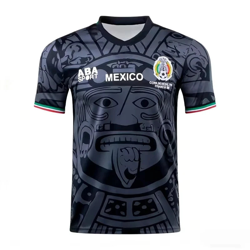 2026 Sport Quick-dry Breathable Men T-shirt ABA Sport 1998 Mexican Football Team Jersey Adult Kids Short-sleeve Family Kids Tees