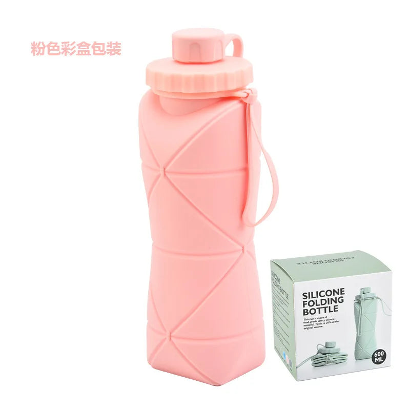 Collapsible Silicone Water Bottle – Leakproof, Foldable Travel & Outdoor Flask