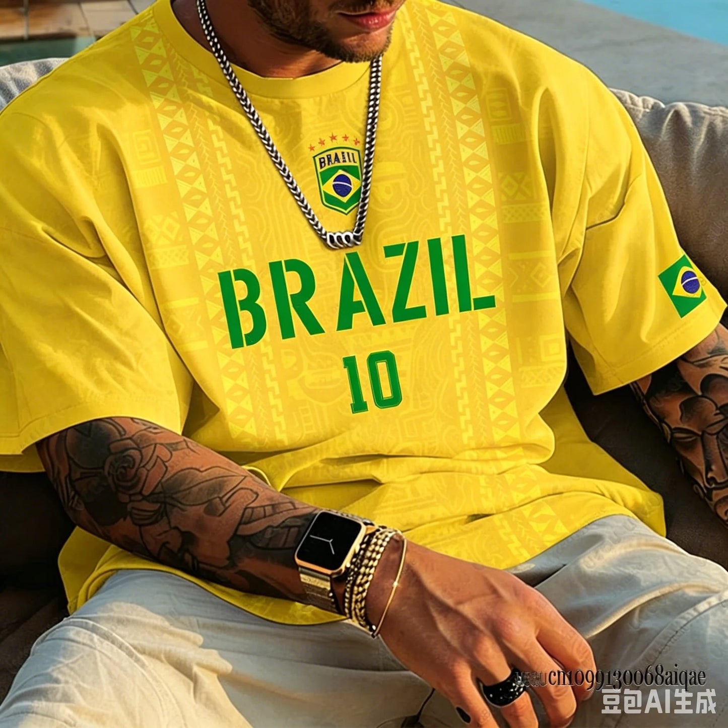2026 New Classic Brazil 10 Soccer Jersey Men Yellow Green Design Quick Drying Fabric Sportswear for Football Enthusiasts