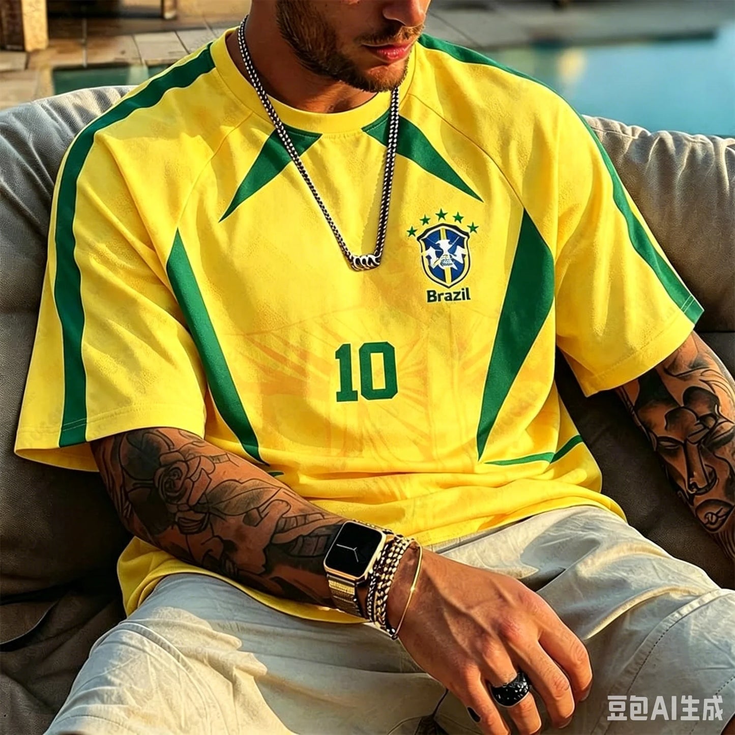 2026 New Classic Brazil 10 Soccer Jersey Men Yellow Green Design Quick Drying Fabric Sportswear for Football Enthusiasts