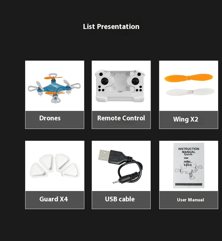 Hc702 Mini Folding Storage Aircraft Mini Drone
