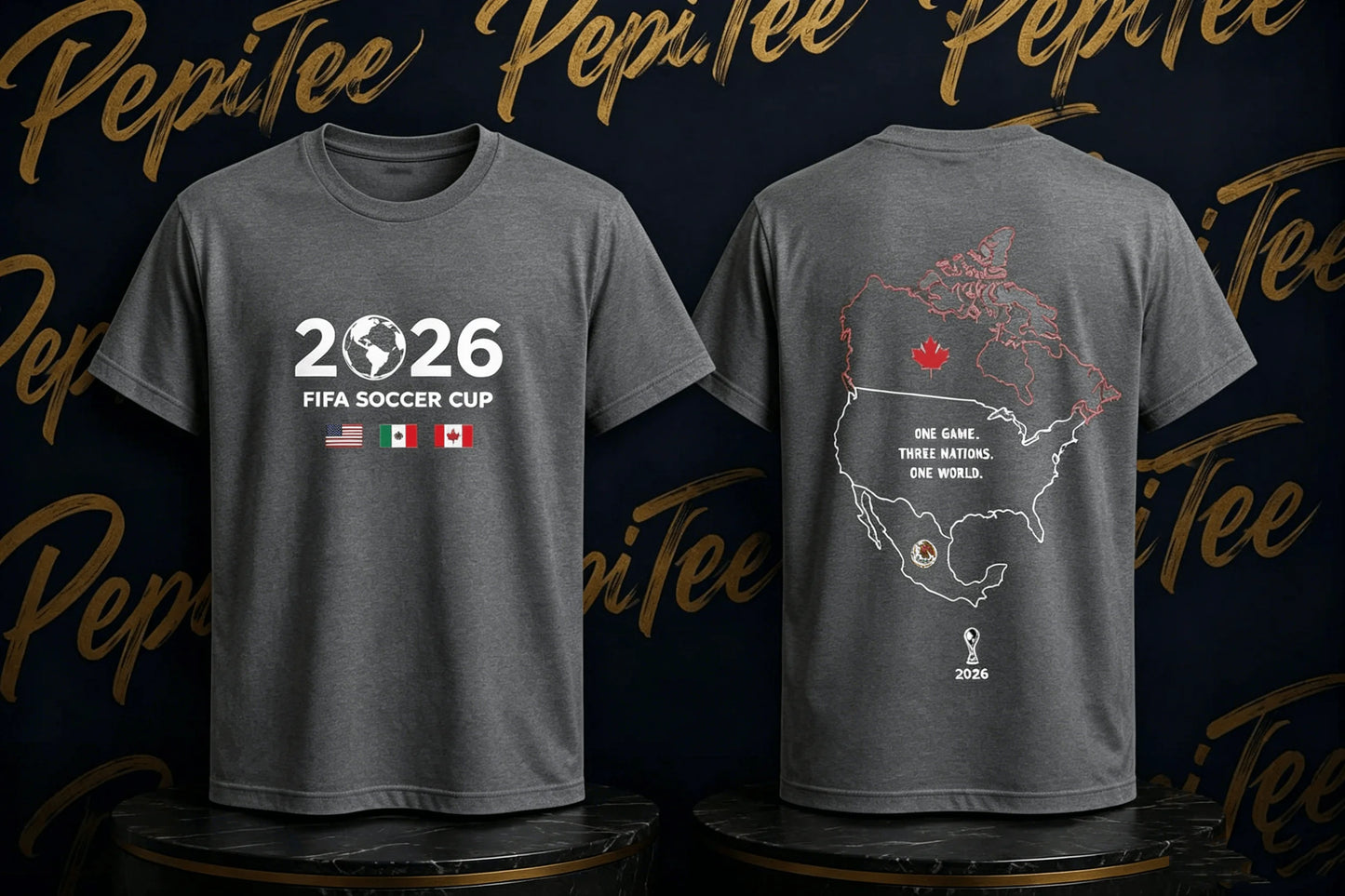 FIFA Soccer Cup 2026 USA Mexico Canada Fans Gift Graphic T-shirt 2026 Summer New Men Women Cotton Y2K Breathable T-shirt