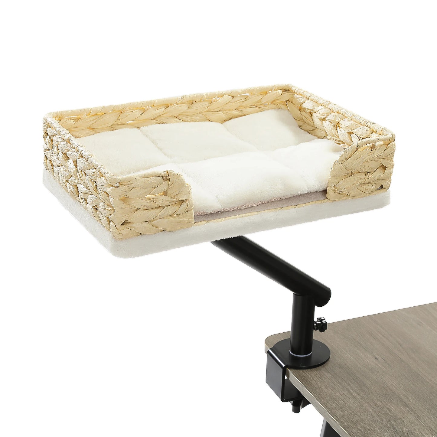 **Rotating Cat Desk Bed – Cozy 360° Cat Hammock**
