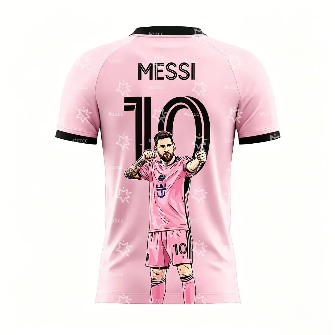 2026 Messi #10 Football Jersey Match Training Set Summer Sports Men s T shirt Children s Clothing