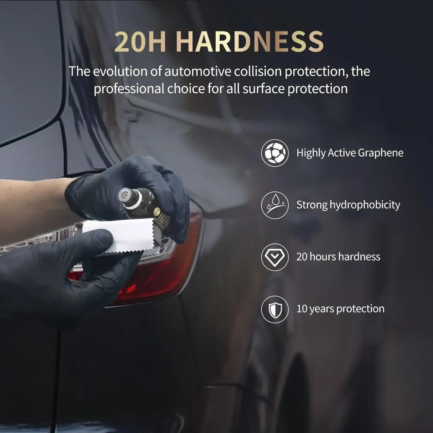 20H Graphene Ceramic Car Coating – Ultra Gloss, 10+ Year Protection