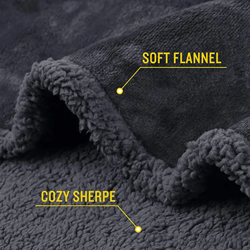 Luxury Waterproof Shaggy Blanket – Warm Microfiber Couple Throw