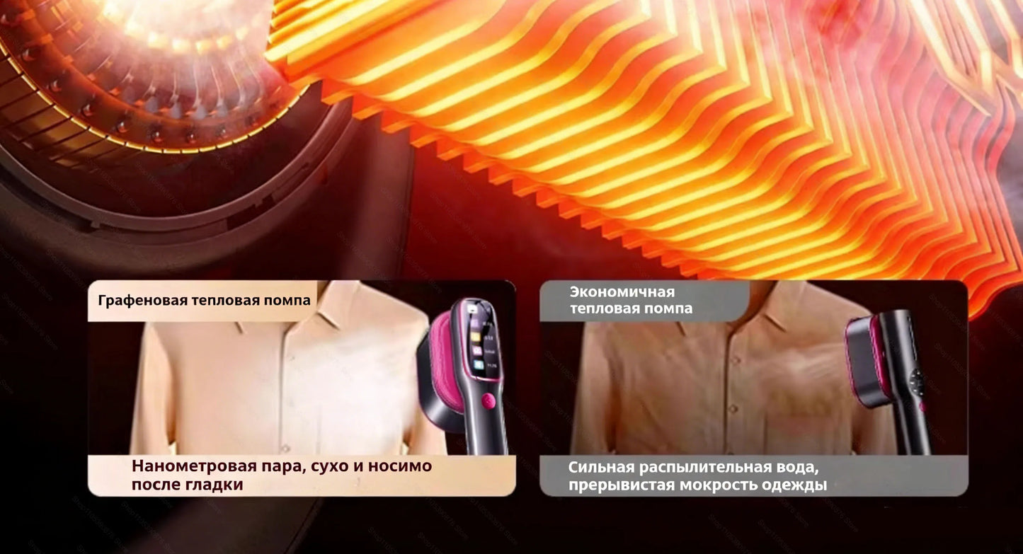 2026 Portable Mini Steam Iron – Fast Heating Travel Garment Steamer