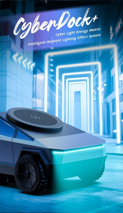 Desktop Cybertruck 3 in 1 Magnetic Fast Wireless Charger Phone Stand For IPhone 16 15 Pro Max, Apple & Samsung Watch Airpods Pro