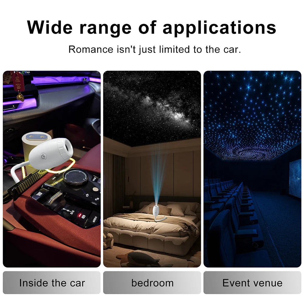 USB Galaxy Star Projector Light for Car
