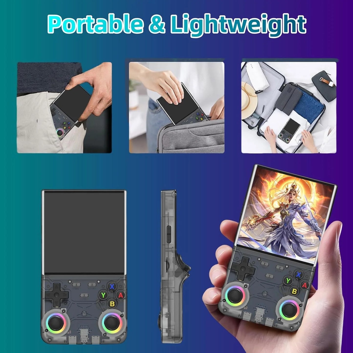 R36 Ultra Handheld Retro Console – WIFI | 20K+ Games 64/128GB
