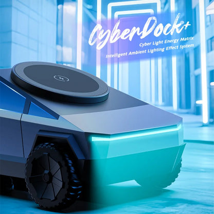 Desktop Cybertruck 3 in 1 Magnetic Fast Wireless Charger Phone Stand For IPhone 16 15 Pro Max, Apple & Samsung Watch Airpods Pro