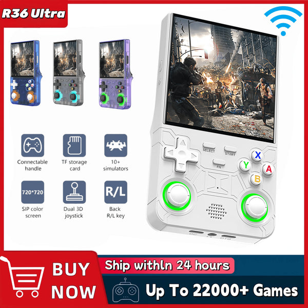 R36 Ultra Handheld Retro Console – WIFI | 20K+ Games 64/128GB