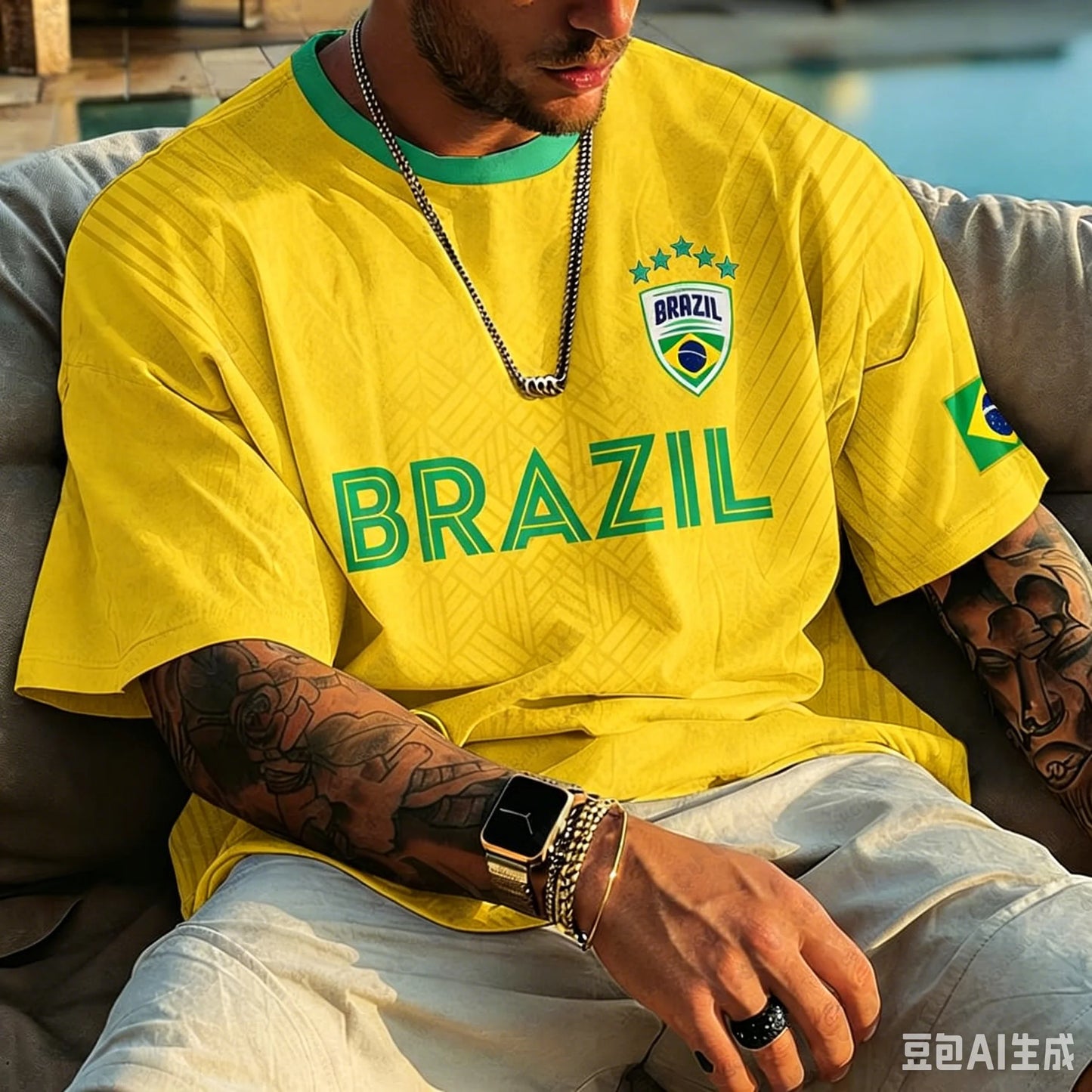 2026 New Classic Brazil 10 Soccer Jersey Men Yellow Green Design Quick Drying Fabric Sportswear for Football Enthusiasts