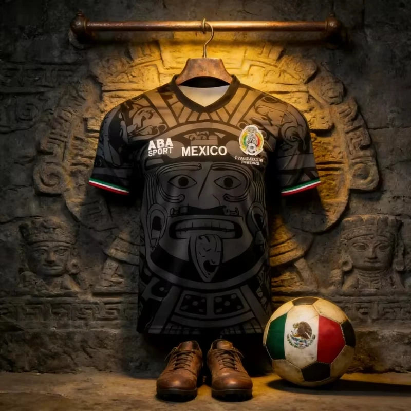 2026 Sport Quick-dry Breathable Men T-shirt ABA Sport 1998 Mexican Football Team Jersey Adult Kids Short-sleeve Family Kids Tees