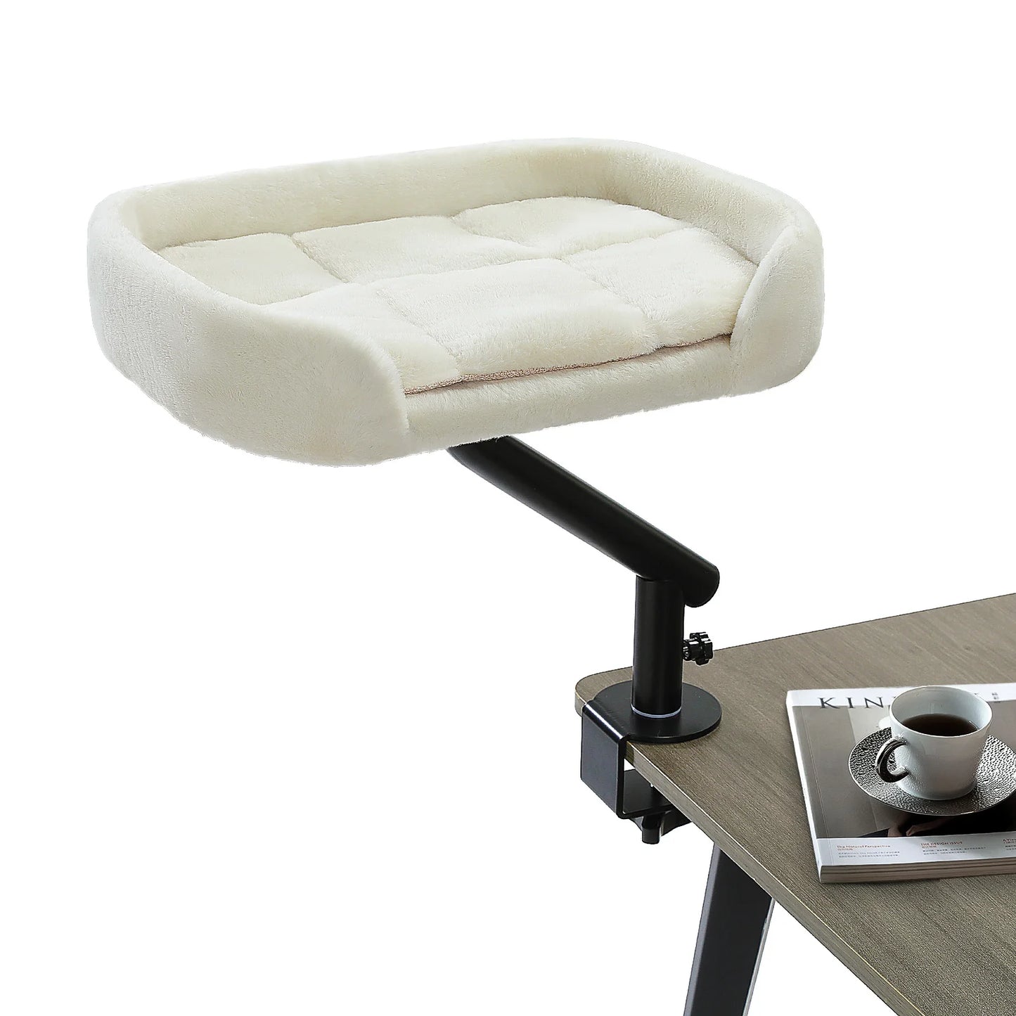 **Rotating Cat Desk Bed – Cozy 360° Cat Hammock**