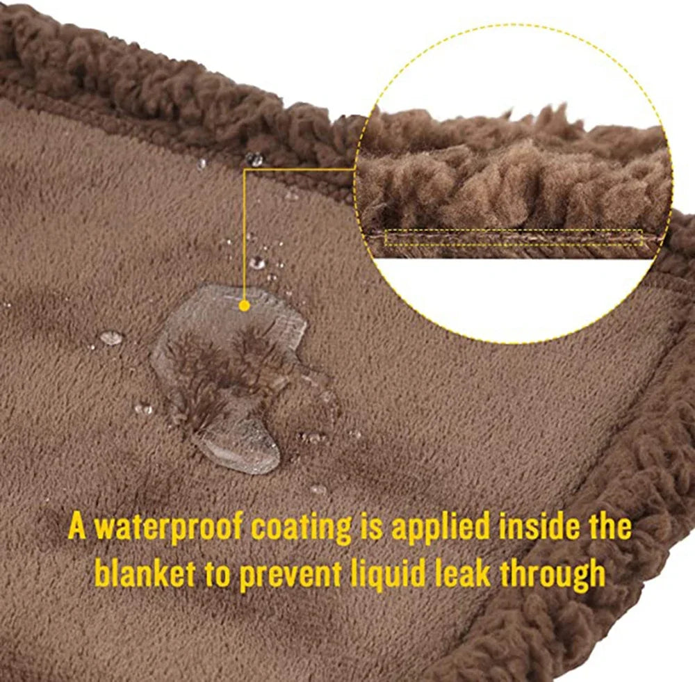 Luxury Waterproof Shaggy Blanket – Warm Microfiber Couple Throw